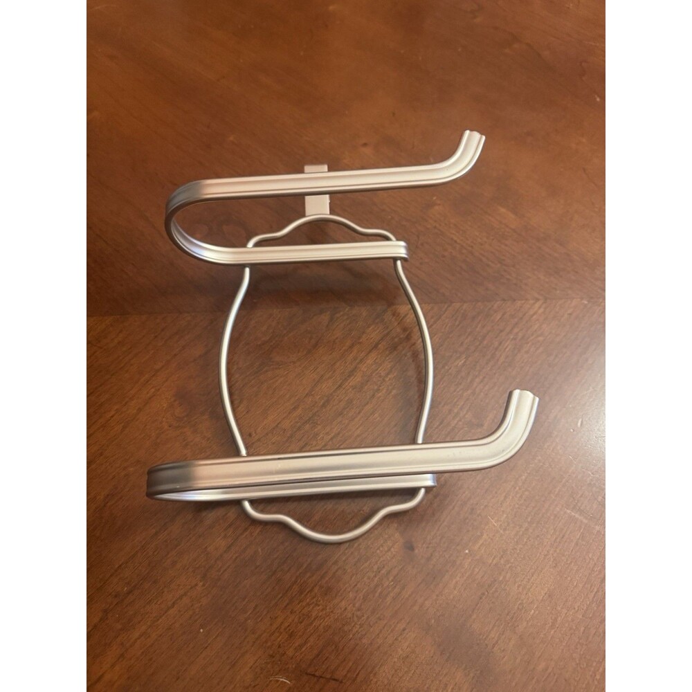 Unbranded Over the Tank Toilet Paper Tissue Metal 2 Roll Silver